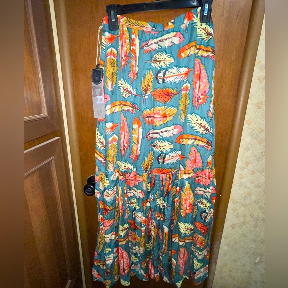 Double D Ranch XS Maxi Tiered Skirt - Yoakum, TX style